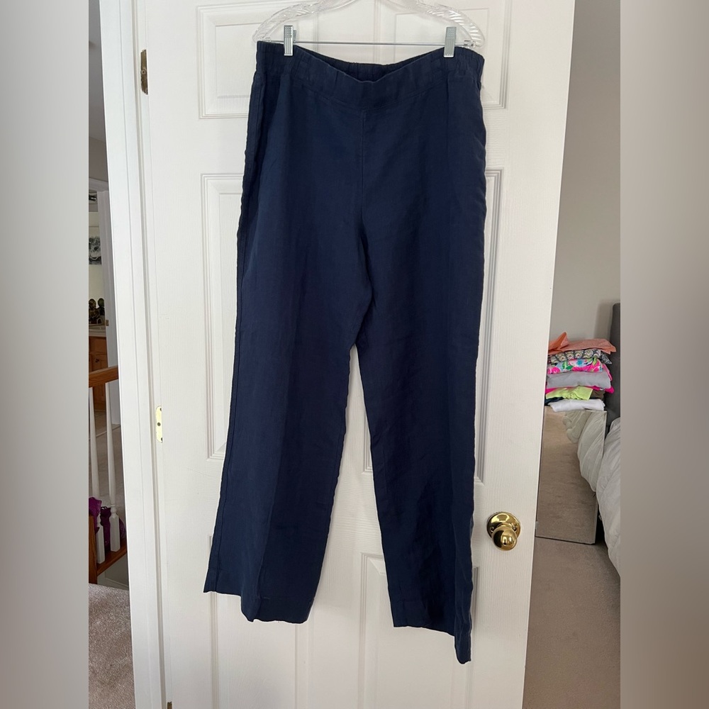 Lilly Pulitzer Blue Wide Leg Trousers